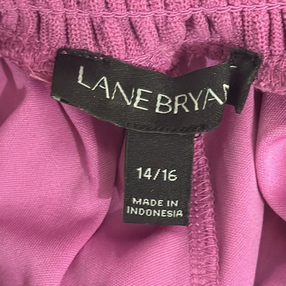 Lane Bryant Purple Blouse Chic and Stylish Off Shoulder Size 14/16‎ - Picture 4 of 6